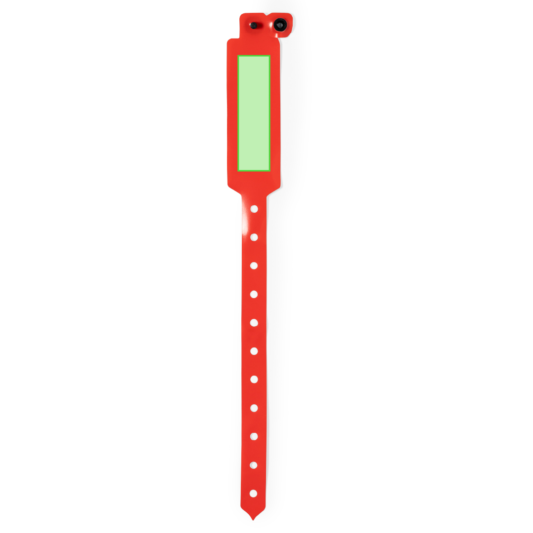 Pulsera de PVC en variada gama de colores con cierre de seguridad de corchete ajustable