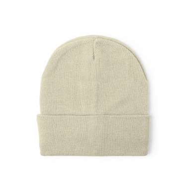 Gorro elástico de acrílico de doble capa con dobladillo en variada gama de colores