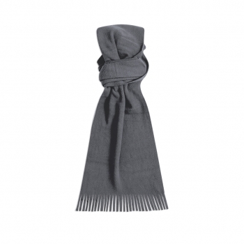 Bufanda de polar fleece anti-pilling de 200 g/m² con flecos en los extremos en variados colores