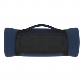Manta de polar fleece anti-pilling de 200 g/m² con asa de transporte de velcro en suave poliéster