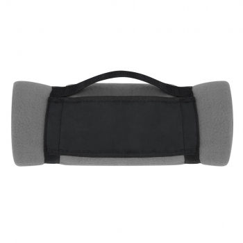 Manta de polar fleece anti-pilling de 200 g/m² con asa de transporte de velcro en suave poliéster