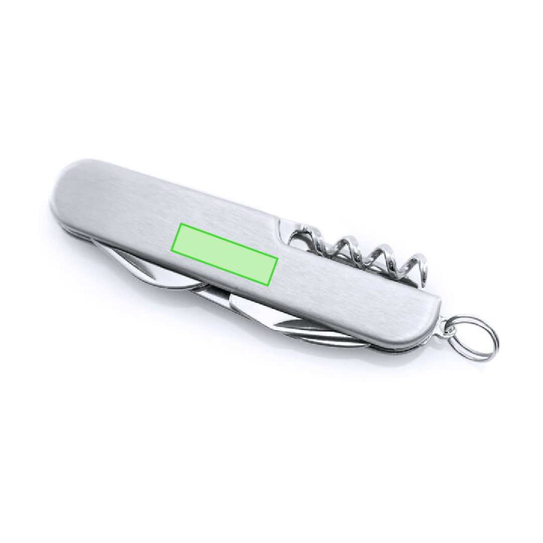 Navaja multiusos aluminio acero inoxidable 10 funciones linterna LED magnética