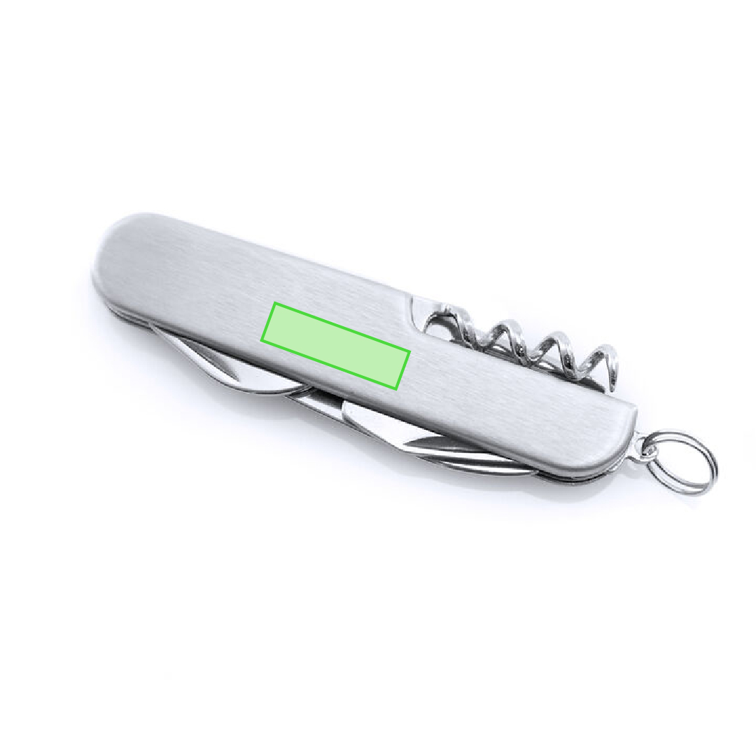 Navaja multiusos aluminio acero inoxidable 10 funciones linterna LED magnética