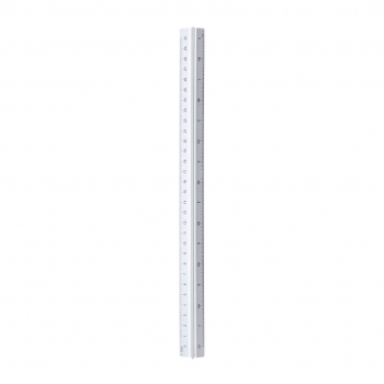Escalímetro profesional de aluminio de 30 cm con 5 escalas