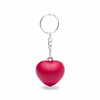 Llavero antiestrés de PU diseño corazón