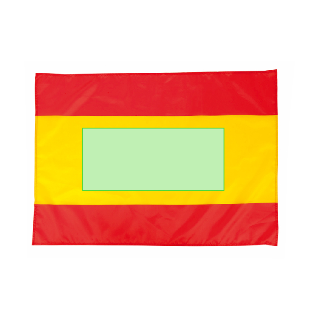 Bandera Caser España — poliéster 190T suave y resistente con cintas de ajuste