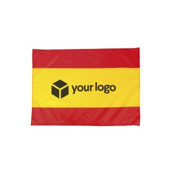 Bandera Caser España — poliéster 190T suave y resistente con cintas de ajuste