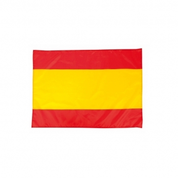 Bandera Caser España — poliéster 190T suave y resistente con cintas de ajuste
